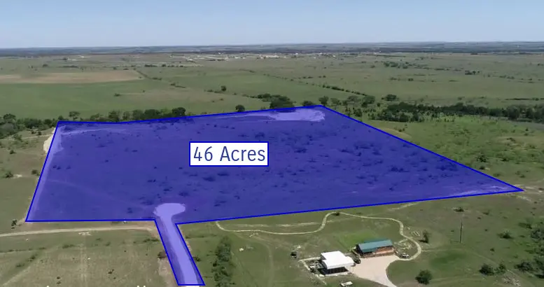23 to 46 acres in Liberty Hill aerial